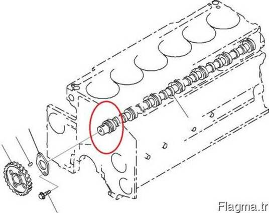 Komatsu 6210-41-1012 распредвал