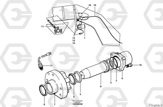 Volvo 12727718 грейдера Lock Cylinder