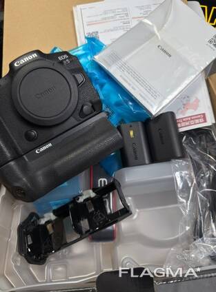 Canon R5 komple kılıf, kafes ve pil tutucusu ile birlikte.