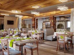 Design for office, bank, restaurant, bar, beauty salon