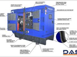 Дизельный генератор 105 ква Das Power Generators в кожухе от производителя