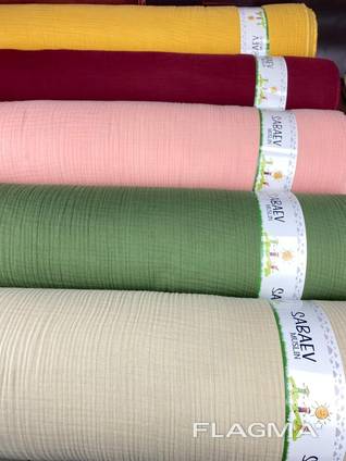 Муслин однотонный, цветной. Опт
