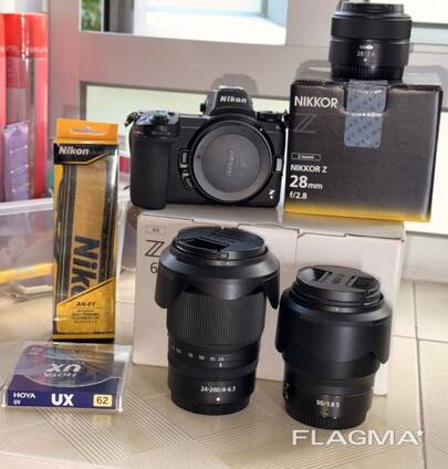 Nikon Z6 gövde, 24-200 mm lens, 50 mm 1,8 mm lens, 28 mm 2,8 mm lens
