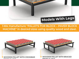 Wooden Pallet for Paver Block Machine
